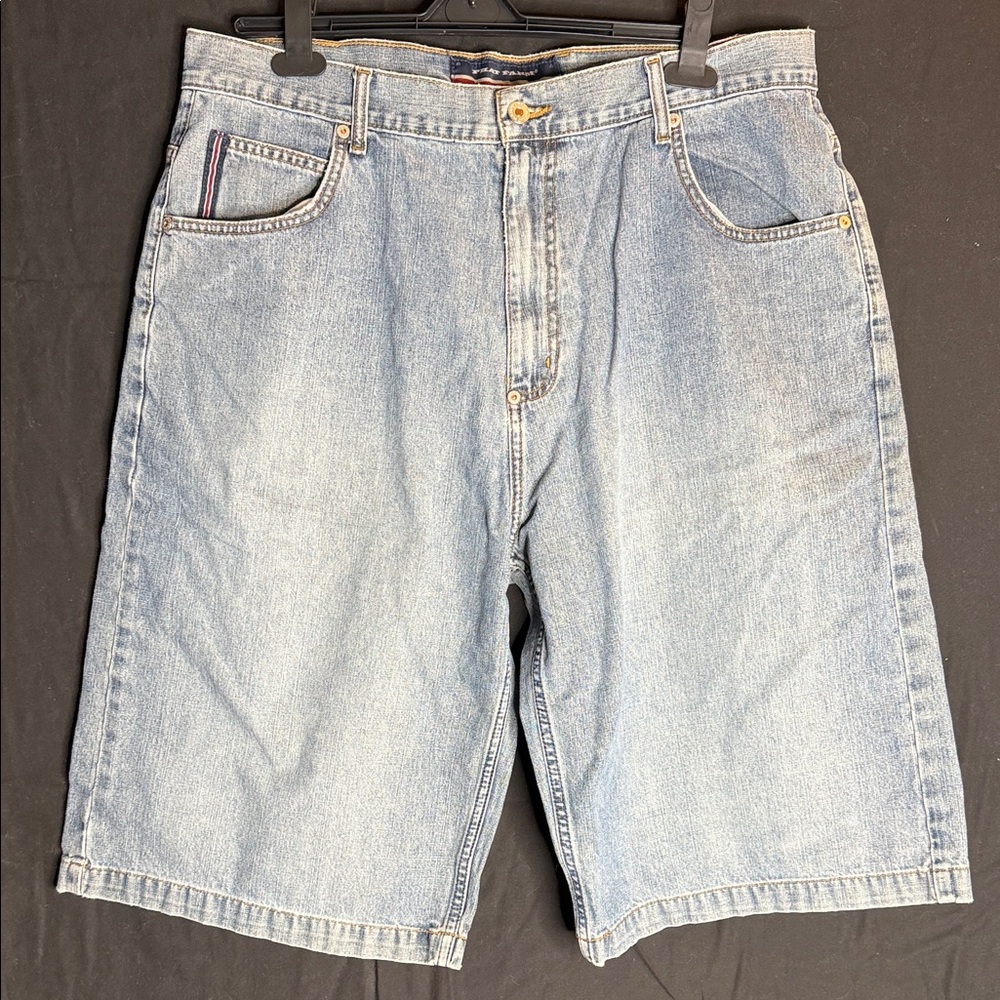 Phat Farm Light Blue Jean Shorts for Men